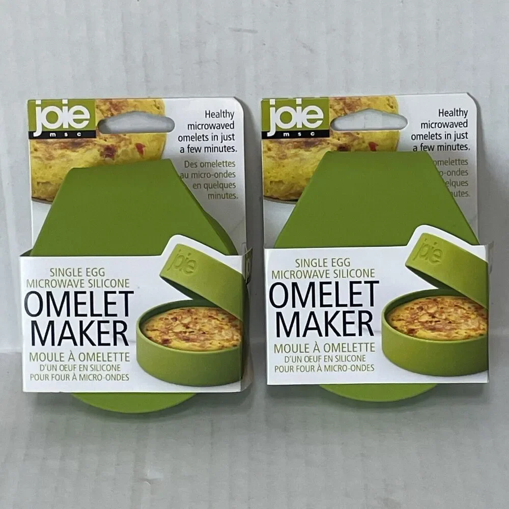 Joie Single Egg Microwave Silicone Omelet Maker No Butter Or Oil Required 2-pack